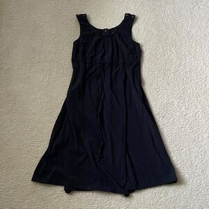 Maternity Black Comfy Hospital Dress